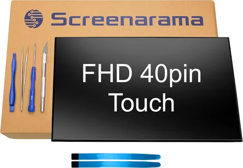 Vista 7 de SCREENARAMA Nueva pantalla de repuesto para Dell Inspiron 5510 5515 5518 P106F001 (FHD 30pin IPS) pantalla LCD LED con herramientas y cinta FHD