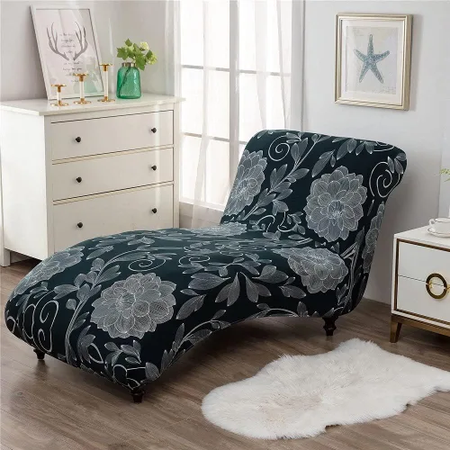 Vista 18 de Funda elástica para tumbona, funda elástica para tumbona de lujo, para sala de estar, muebles de interior, ultra suave, lavable a máquina (1)