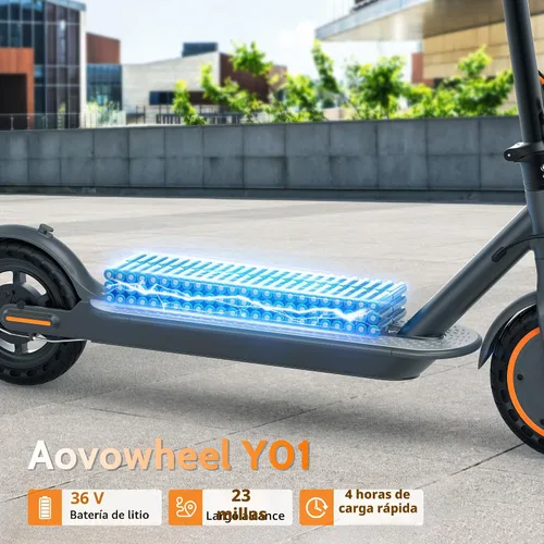 Vista 2 de Aovowheel Scooter eléctrico para adultos, plegable E Scooter Conmuting