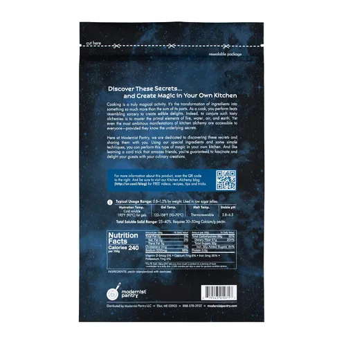 Vista 3 de Pectina - Bajo metoxilo Sin OMG Vegano OU Kosher Certificado - 400 g/14 oz