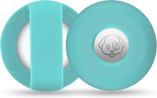 Vista 9 de Cibaabo - Soporte de AirTag para collar de mascota, con funda de silicona, para collar de mascota de 0.8 a 1.2 pulgadas