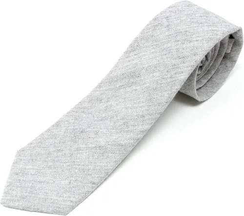 Vista 80 de Corbata delgada de algodón cambray para hombre, estilo desgastado texturizado - 2 1/2 pulgadas de ancho