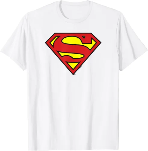 Vista 3 de Superman Camiseta con logotipo clásico Negro