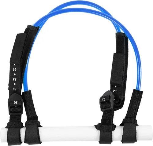 Vista 8 de Cuerda de correa de surf, 2 piezas de 28 a 34 pulgadas, líneas de arnés de seguridad ajustable para windsurf, correa para tabla de surf, accesorio