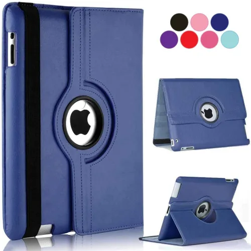 Vista 14 de Vultic Funda giratoria para iPad mini 1/2/3, soporte de 360 grados [apagado automático/activación] Folio PU cuero Smart Cover (azul claro)