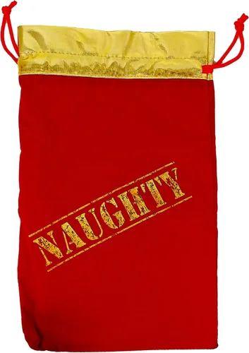 Vista 2 de Christmas You've Been Naughty - Bolsas de regalo de terciopelo (paquete de 12 / 9 x 14 pulgadas)