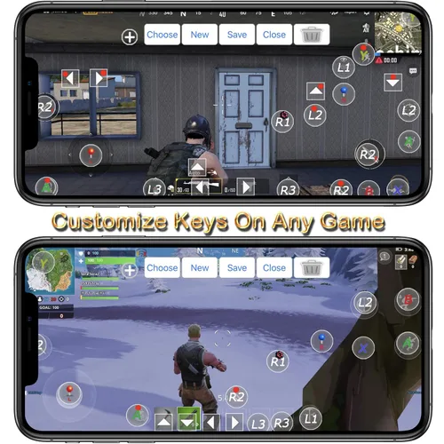Vista 4 de Megadream Android Gamepad Controller, Wireless Key Mapping Gamepad Joystick Perfect for Call of Duty & PUBG Mobile & More, Compatible for Samsung