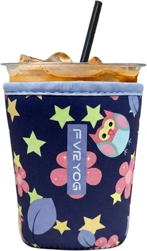 Vista 114 de Reusable Insulated Neoprene Iced Coffee Sleeves for Iced Coffee Cups, Coffee Coolies sleeves for Iced & Hot Drinks