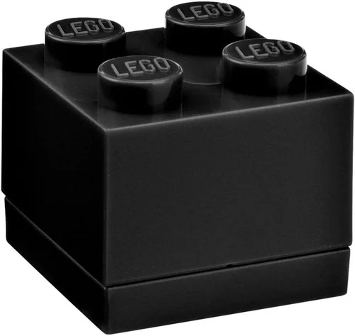 Vista 12 de Room Copenhagen, LEGO Mini Box - 1.8 x 3.6 x 1.7 pulgadas - Ladrillo 8, negro