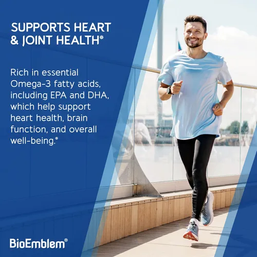 Vista 6 de BioEmblem Aceite de pescado Omega-3 2000mg por porción con vitamina D3-120