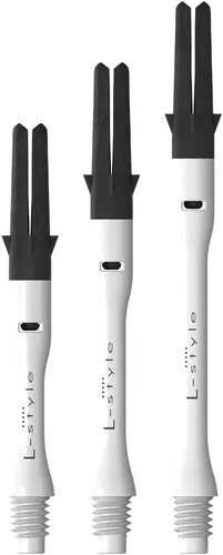 Vista 4 de L-style L-Shaft Carbon Spinning Dart Shafts – Lightweight Carbon Shafts for Soft Tip & Steel Tip Darts – Set of 3