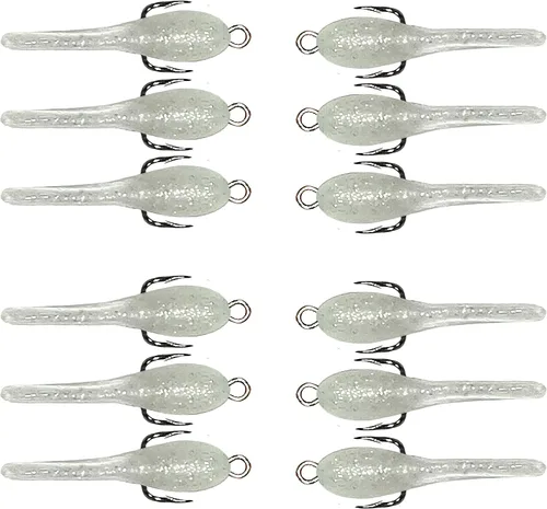 Vista 7 de DELONG LURES: Bluegill - Señuelos de pesca hechos en Estados Unidos, paquete de 12 señuelos de renacuajo preaparcados de 1.5 pulgadas para pesca