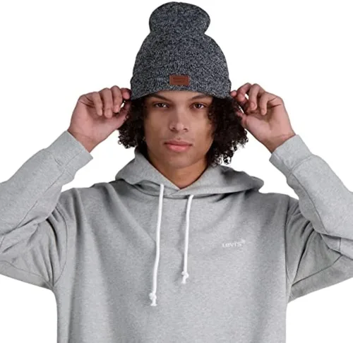 Vista 7 de Levi's Gorro de héroe con logotipo de cuero cómodo para todas las estaciones