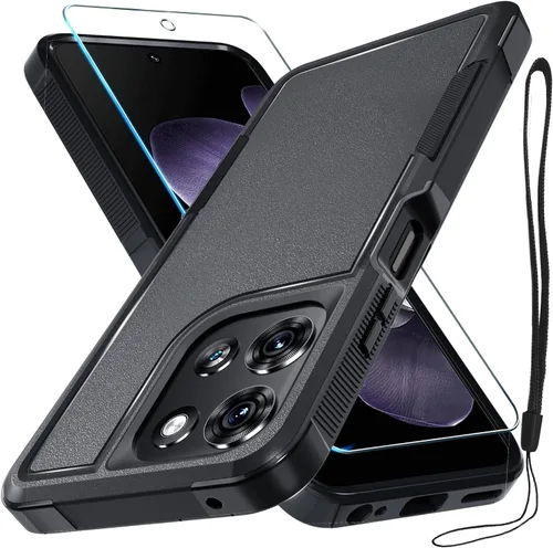 Vista 14 de Funda compatible con Moto G 5G 2024, cuerpo completo, resistente, resistente, a prueba de golpes, con correa de cordón, protector de pantalla