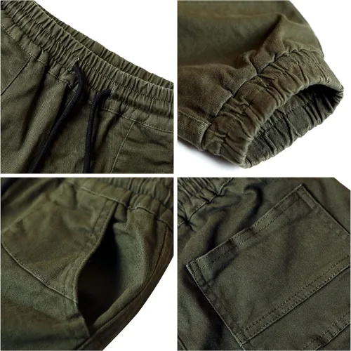 Vista 8 de MINI PANDA Pantalones cargo para niños, Husky con cintura ajustable, talla 6-16