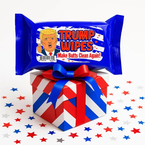 Vista 9 de Trump Wipes - Divertidas toallitas húmedas para adolescentes y adultos, fabricadas en Estados Unidos, tamaño de viaje