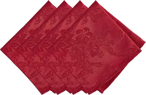 Vista 25 de Elrene Home Fashions Poinsettia Elegance - Camino de mesa de vacaciones jacquard, 13 x 70 pulgadas, dorado