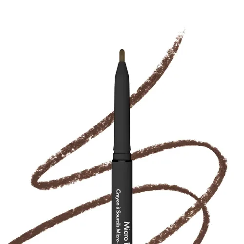 Vista 2 de Sistar Lápiz de cejas micro definidor de cejas impermeable, relleno y forma ultra fino de doble extremo (chocolate oscuro)
