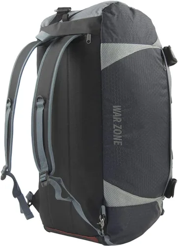 Vista 2 de amaro Warzone - Bolsa de lona convertible resistente con correas de mochila, perfecta para atletas multideporte, soportes de doble palo
