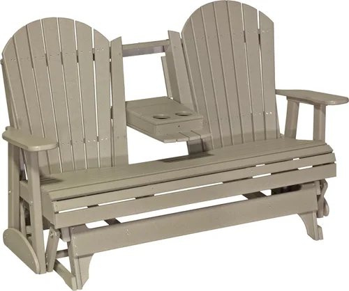 Vista 20 de LuxCraft Deslizador Adirondack de 5 pies con consola plegable (Premium - Caoba antigua)