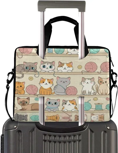 Vista 4 de MNSRUU Bolsa para portátil de 15,6 pulgadas Duck Rubber Laptop Maletín Bolsa