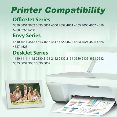 Vista 2 de MYTONER Cartuchos de tinta de color 63XL de repuesto para HP Ink 63 63XL Cartucho de tinta Paquete combinado para HP OfficeJet 3830 4650 4652 4655