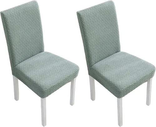 Vista 33 de Fundas elásticas para sillas de comedor, fundas de asiento para sillas de comedor, juego de 4/6 fundas para sillas de cocina para el hogar, hotel