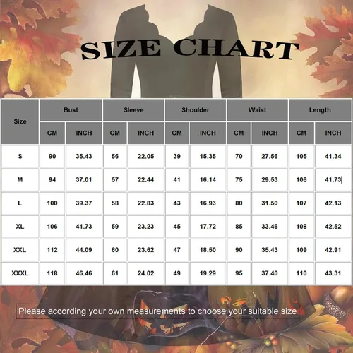 Vista 2 de TWGONE Halloween Costumes for Women 2023 Fit and Flare Dress Fall Fashion Vintage Long Sleeve Party Halloween Dress