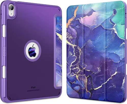 Vista 20 de DTTOCASE - Funda para iPad de 10.ª generación de 2022, 10.9”, reverso transparente y marco de poliuretano termoplástico antigolpes