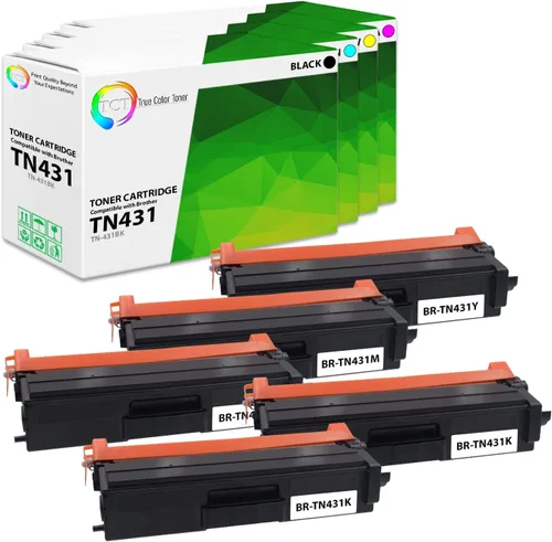 Vista 11 de TCT Cartucho de tóner compatible con Brother TN431BK TN431C, TN431M, TN431M, TN431Y, compatible con Brother HL-L8260CDW L8360CDW MFC-L8610CDW