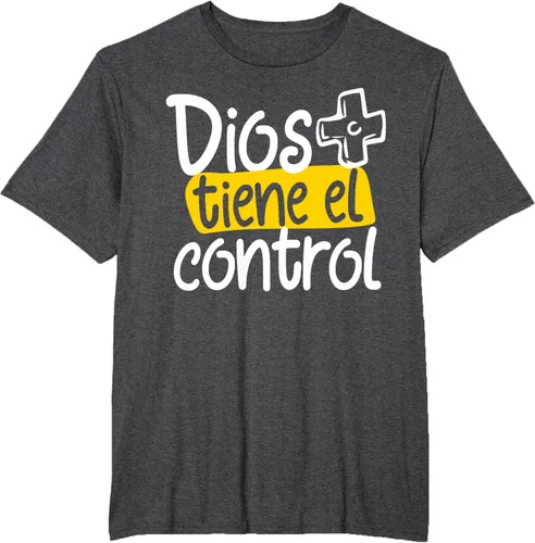 Vista 19 de Regalo Cristiano En Español Christian Spanish Dios Tiene Con Camiseta, Negro
