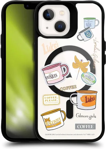 Vista 106 de Head Case Designs Gilmore - Funda negra a prueba de golpes con diseño de dibujos animados para niñas con licencia