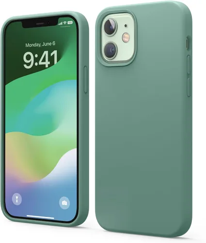 Vista 14 de elago - Carcasa de silicona líquida para iPhone 12 Mini, color negro Full Body Protective Cover, Shockproof, Slim Fit, Anti-Scratch Soft