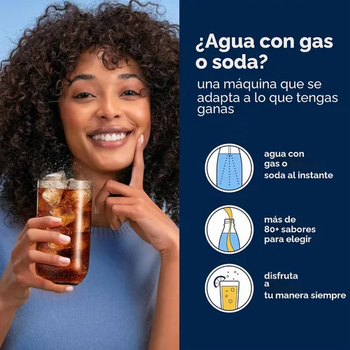 Vista 4 de SodaStream E-Duo - Máquina de agua con gas (negro) con 60 litros de CO2, 1 botella de carbonatación sin BPA y (1) botella de vidrio de 1 litro