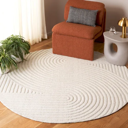 Vista 26 de SAFAVIEH South Hampton Collection - Alfombra decorativa, 2 x 3 pies, color beige, lana abstracta hecha a mano, ideal para zonas de alto tráfico