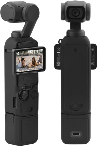 Vista 5 de Funda protectora de silicona para DJI Osmo Pocket 3 Funda de silicona Funda protectora Handheld Gimbal Action Camera Accesorios (negro)