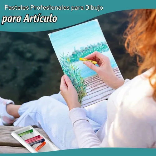 Vista 6 de EXTRIC Soft Pastels 25 Colors, Kids and Artists Oil Crayons