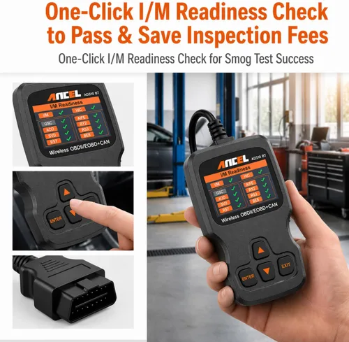 Vista 4 de ANCEL AD310BT Escáner OBD2 Bluetooth (Actualizado) - Lector de códigos del motor, escáner automotriz con aplicación premium para iOS y Android