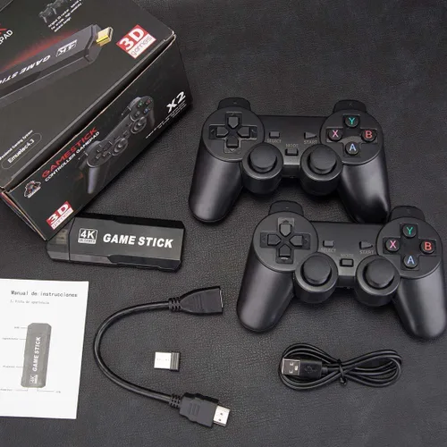 Vista 5 de Steria Wireless Retro Game Stick, X2 4K HD HDMI Output 2.4G Wireless Controller Gamepad Built-in 30,000 Games Mini Plug and Play Arcade Video Home