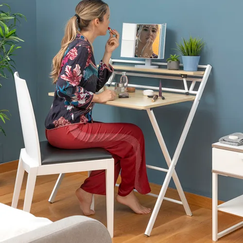 Vista 7 de Escritorio Plegable con Estante Tablezy InnovaGoods