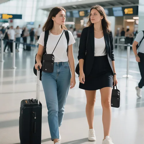 Vista 7 de Sizobi Cartera de cuello para mujeres y hombres, con bloqueo RFID para Negro