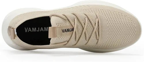 Vista 6 de VAMJAM Zapatos deportivos de correr para hombre, ligeros, transpirables, con cordones, de malla, para caminar, entrenamiento, casuales, deportivos