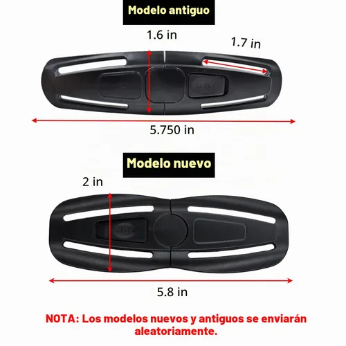 Vista 2 de Clip de clip para arnés de asiento con hebilla de repuesto universal para cochecito de bebé y niños, protector ajustable