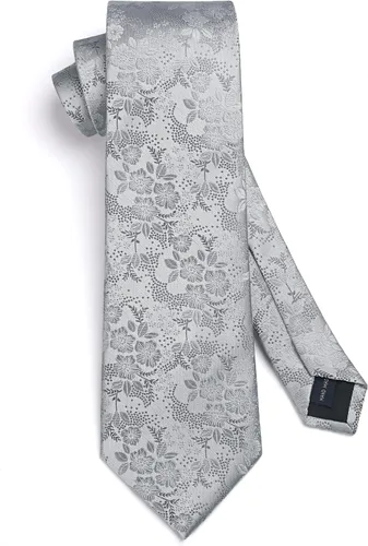 Vista 147 de Corbatas florales tejidas clásicas para hombre, corbata cuadrada de bolsillo, corbatas formales para hombres, boda con pañuelo
