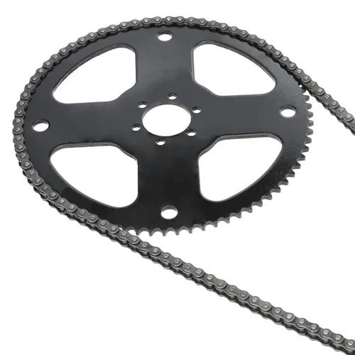 Vista 9 de YOXUFA Piñón de 75 dientes con 35 cadenas de transmisión 140 eslabones de repuesto para mini bicicleta Coleman CT100U CC100X Baja Doodle Bug DB30