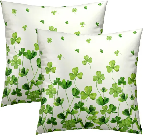 Vista 15 de Juego de 2 fundas de almohada de bosque de abedul, fundas de almohada decorativas de montaña de madera verde oscuro brumoso de 16 x 16 pulgadas