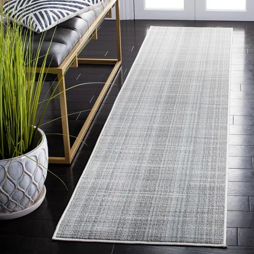 Vista 12 de SAFAVIEH Herat Collection - Alfombra de pasillo, 2 x 8 pies, marfil y gris oscuro, no desprende pelusa y de fácil cuidado, ideal para zonas de alto