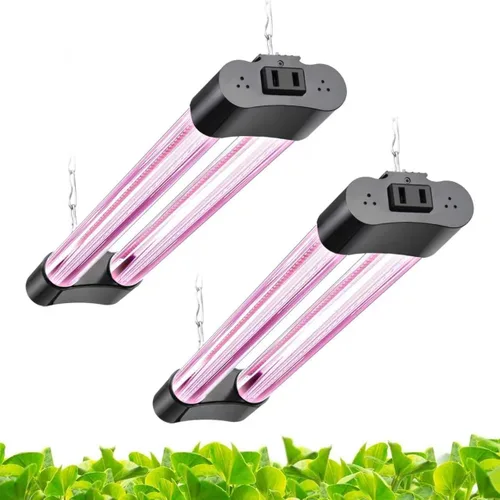 Vista 15 de Hlite Paquete de 2 luces LED de cultivo de 16 pulgadas, luces de cultivo enlazables para plantas de interior, luces de plantas de espectro completo