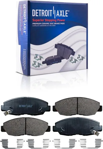 Vista 112 de Detroit Axle - Pastillas de freno traseras para Toyota Prius 2012-2015 Prius Plug-In 2017-2018 Corolla iM 2016 Sion iM 2011-2017 Lexus CT200h