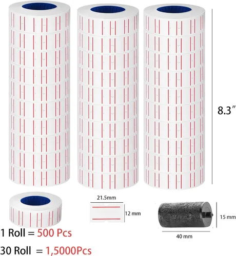 Vista 7 de Etiquetas de precio de 1,5000PCS Etiquetas de precio para pistola
